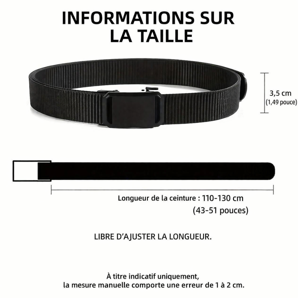 Ceinture en toile robuste et réglable | Montevall