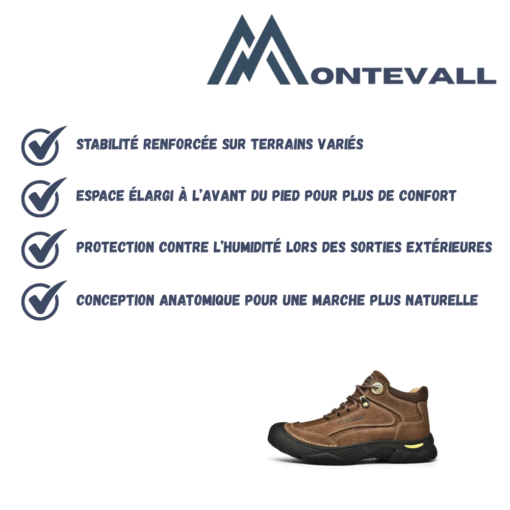 Chaussures de marche robustes et imperméables pour homme | Montevall