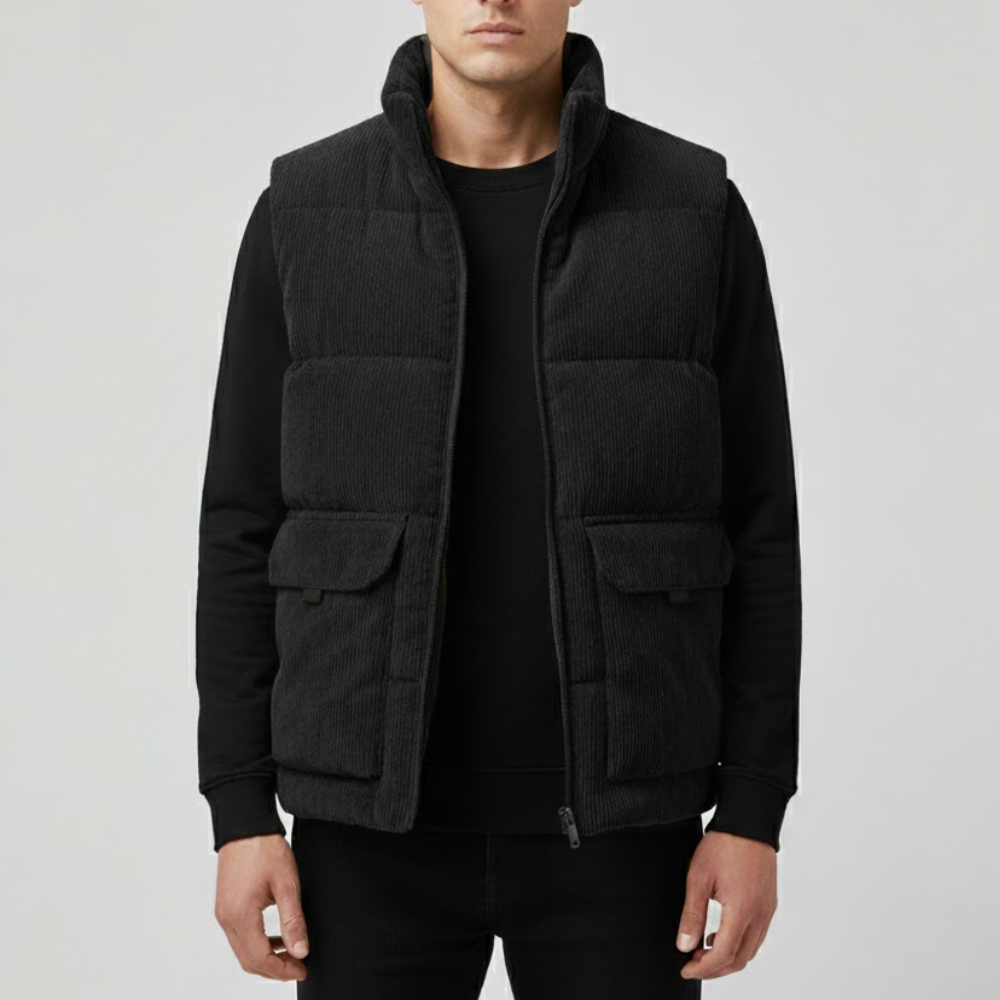 Gilet matelassé chaud en polyester pour homme | Montevall