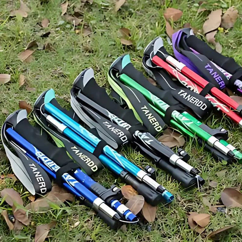 Bâton de randonnée pliable léger en aluminium - Montelac