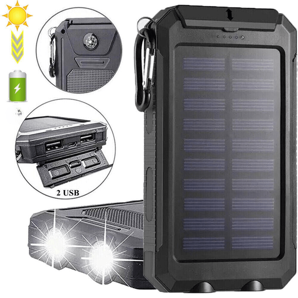 Batterie externe solaire étanche et antichoc 10 000 mAh | Montelac - Montelac