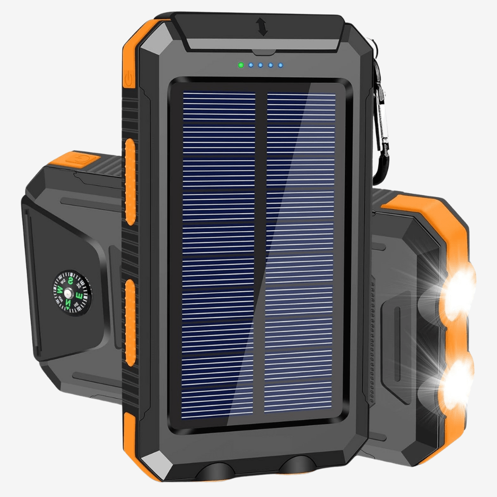 Batterie externe solaire étanche et antichoc 10 000 mAh | Montelac - Montelac