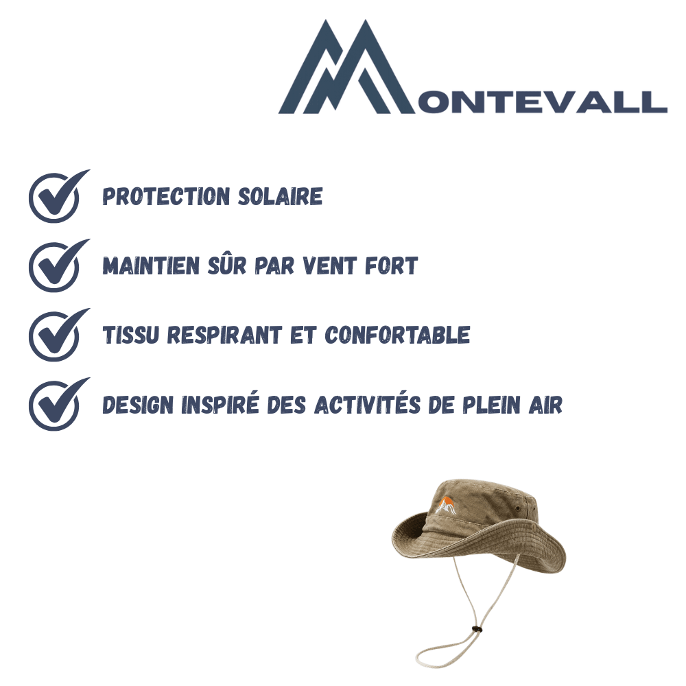 Bob respirant à large bord pour homme et femme | Montevall - Montevall