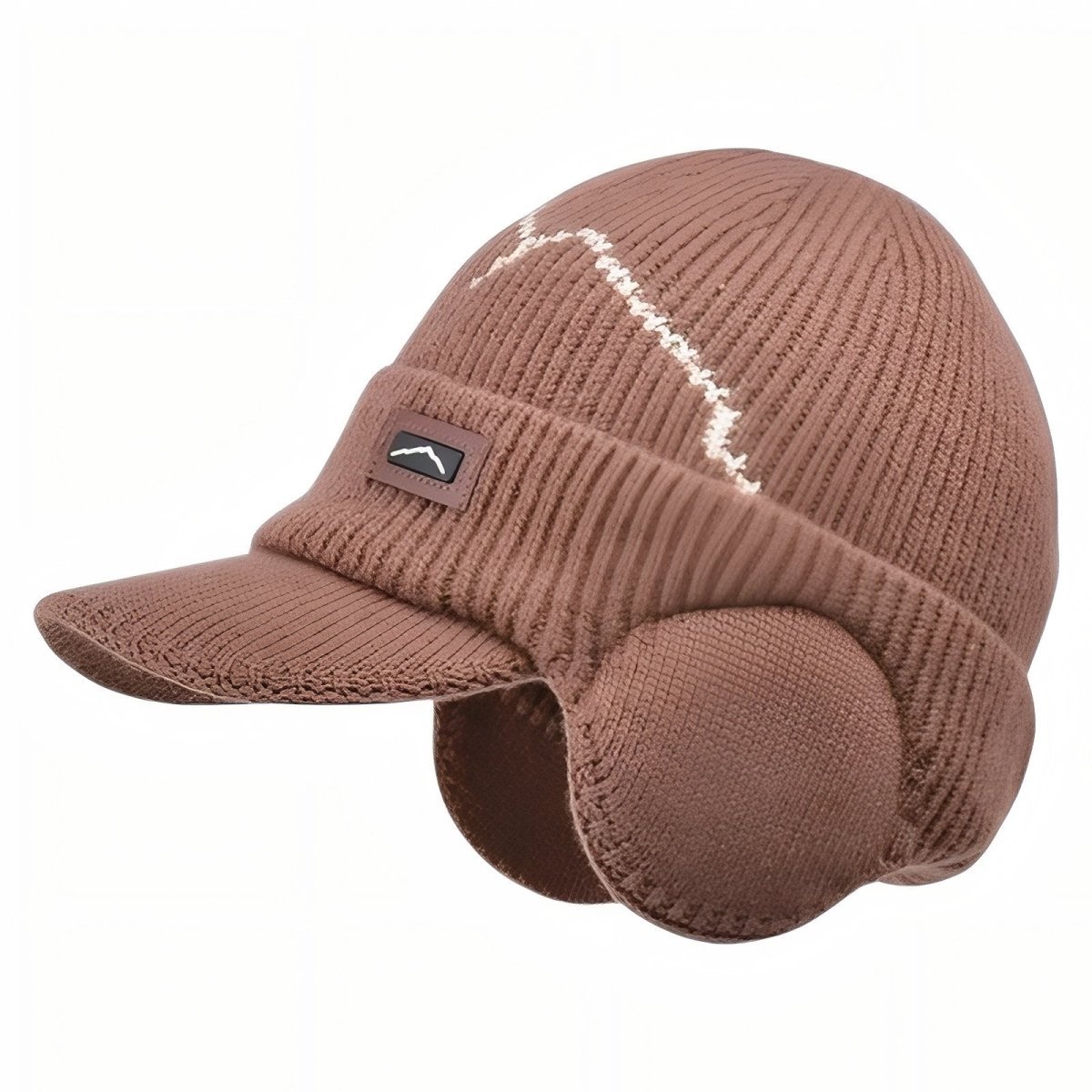 Bonnet d’hiver tricoté avec cache-oreilles et visière | Montevall - Montevall