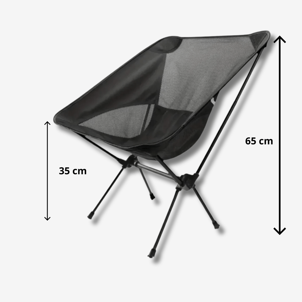 Chaise de camping pliante légère - Portable et robuste - Montevall
