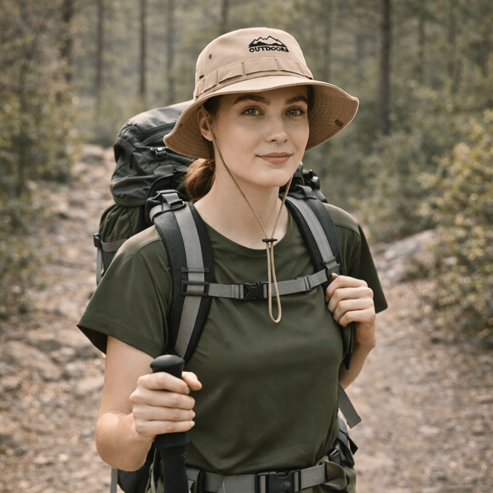 Chapeau de randonnée en coton respirant | Montevall - Montevall