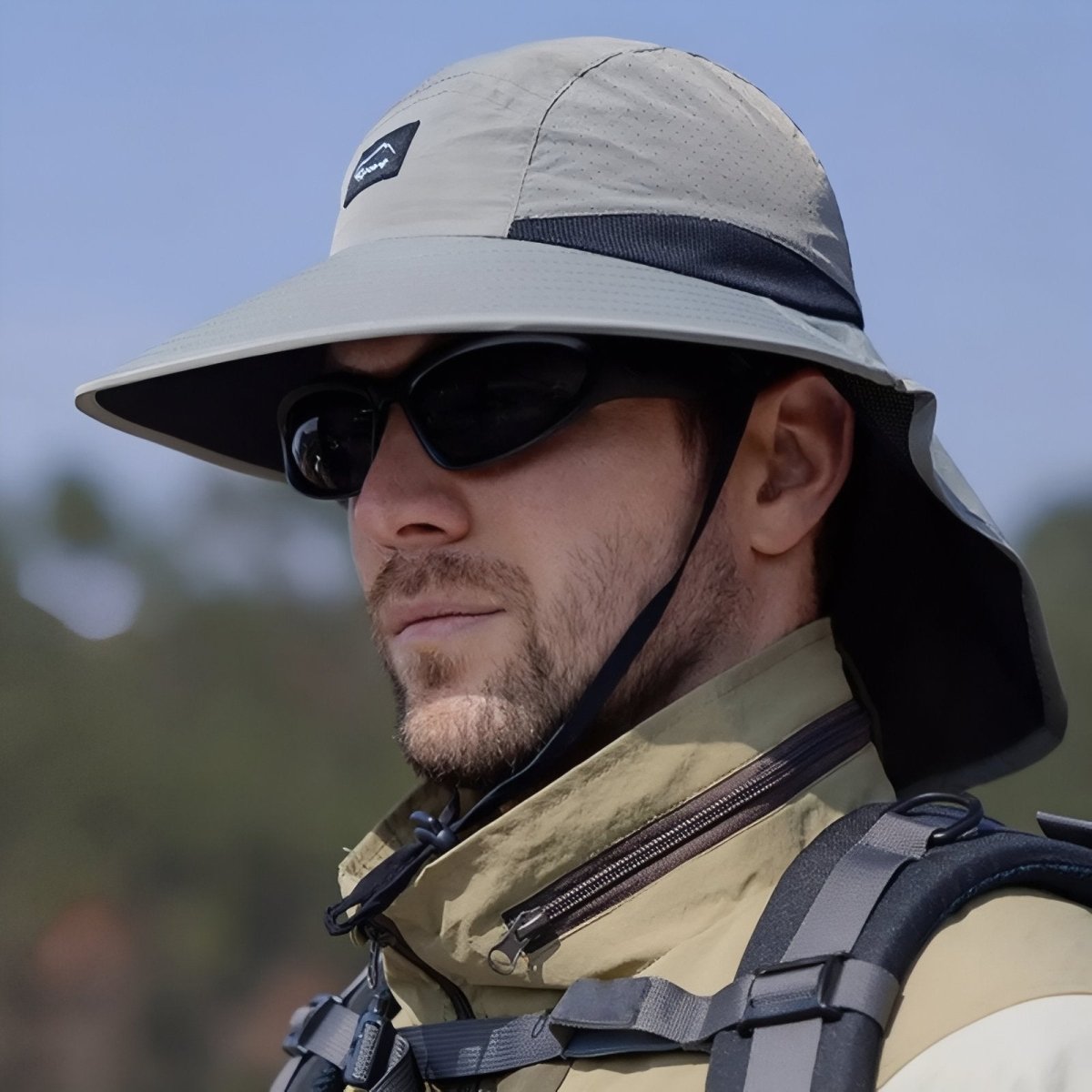Chapeau de randonnée léger avec protection nuque | Montevall - Montevall