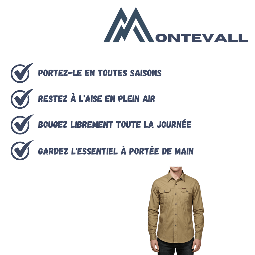 Chemise à manches longues légère et résistante | Montevall - Montevall