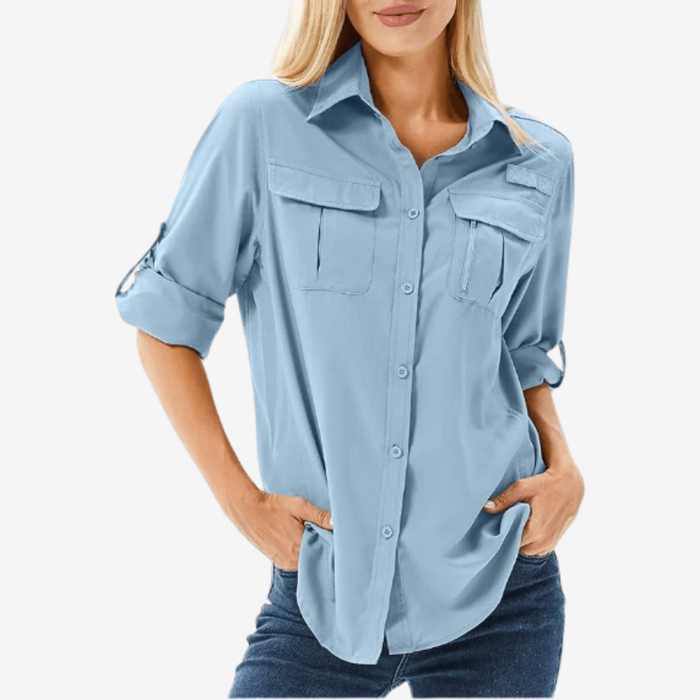 Chemise de randonnée respirante à manches longues pour femme | Montevall - Montevall