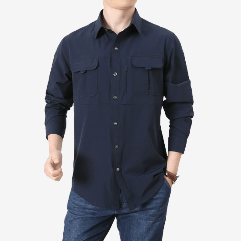 Chemise de randonnée respirante à manches longues pour homme - Montelac