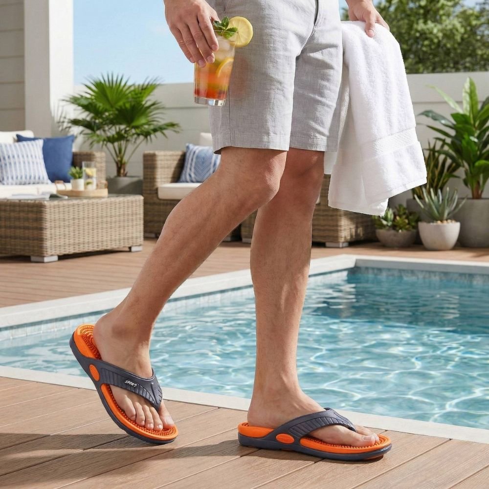 Claquettes légères antidérapantes à soutien plantaire | Montevall - Montevall