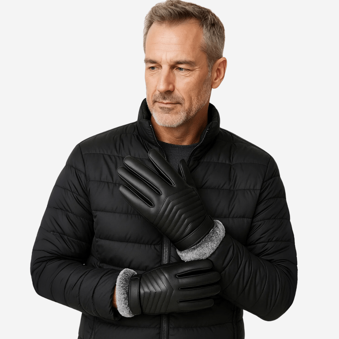 Gants polaires chauds coupe - vent avec écran tactile homme | Montelac - Montelac