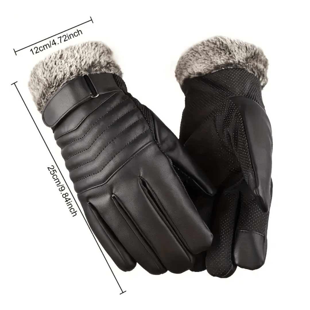 Gants polaires chauds coupe - vent avec écran tactile homme | Montelac - Montelac