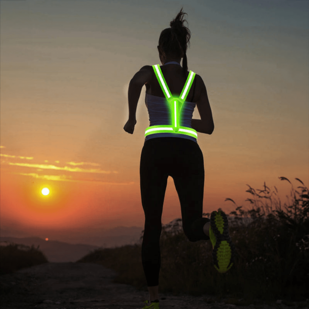 Gilet de sécurité LED réfléchissant léger et réglable | Montevall - Montevall