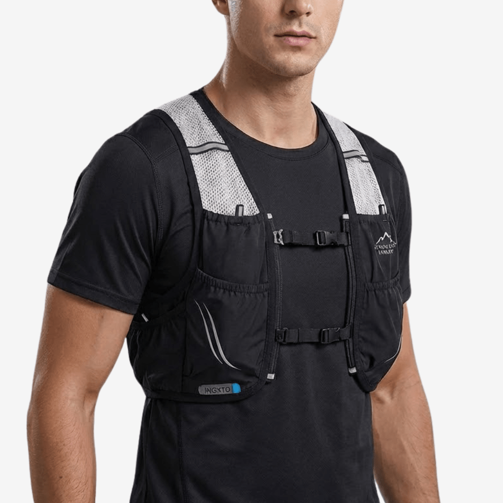 Gilet d’hydratation respirant avec 2 flasques souples - Montevall