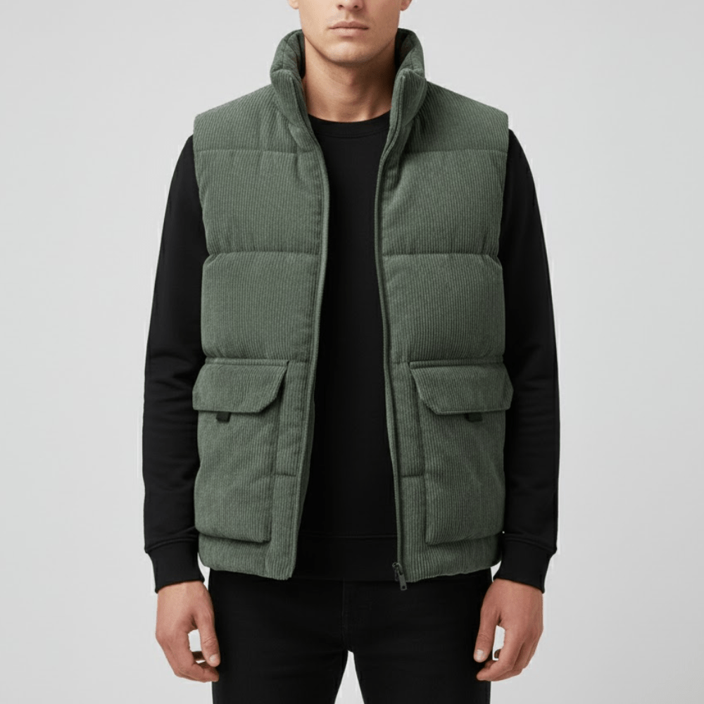 Gilet matelassé chaud en polyester pour homme | Montelac - Montelac