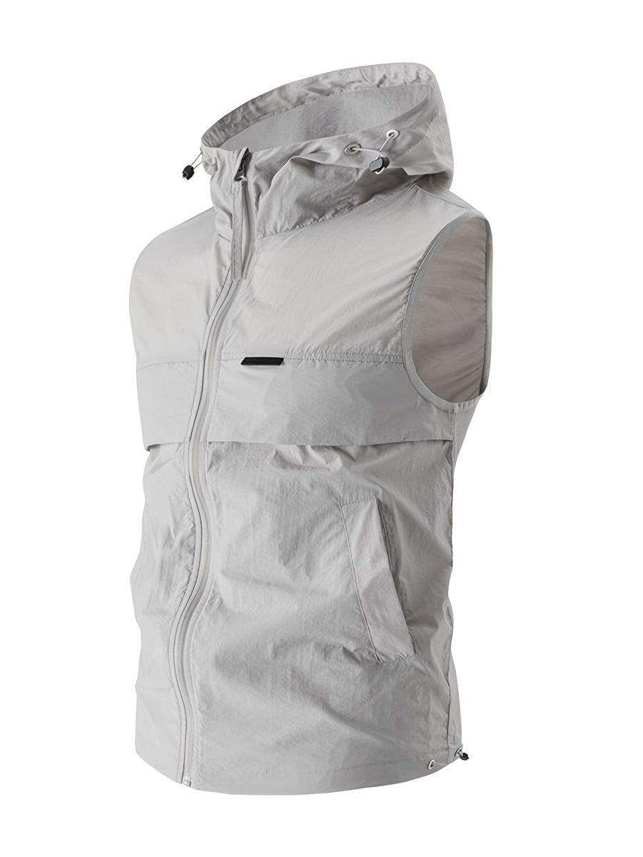 Gilet sans manches léger à capuche et poches | Montelac - Montelac