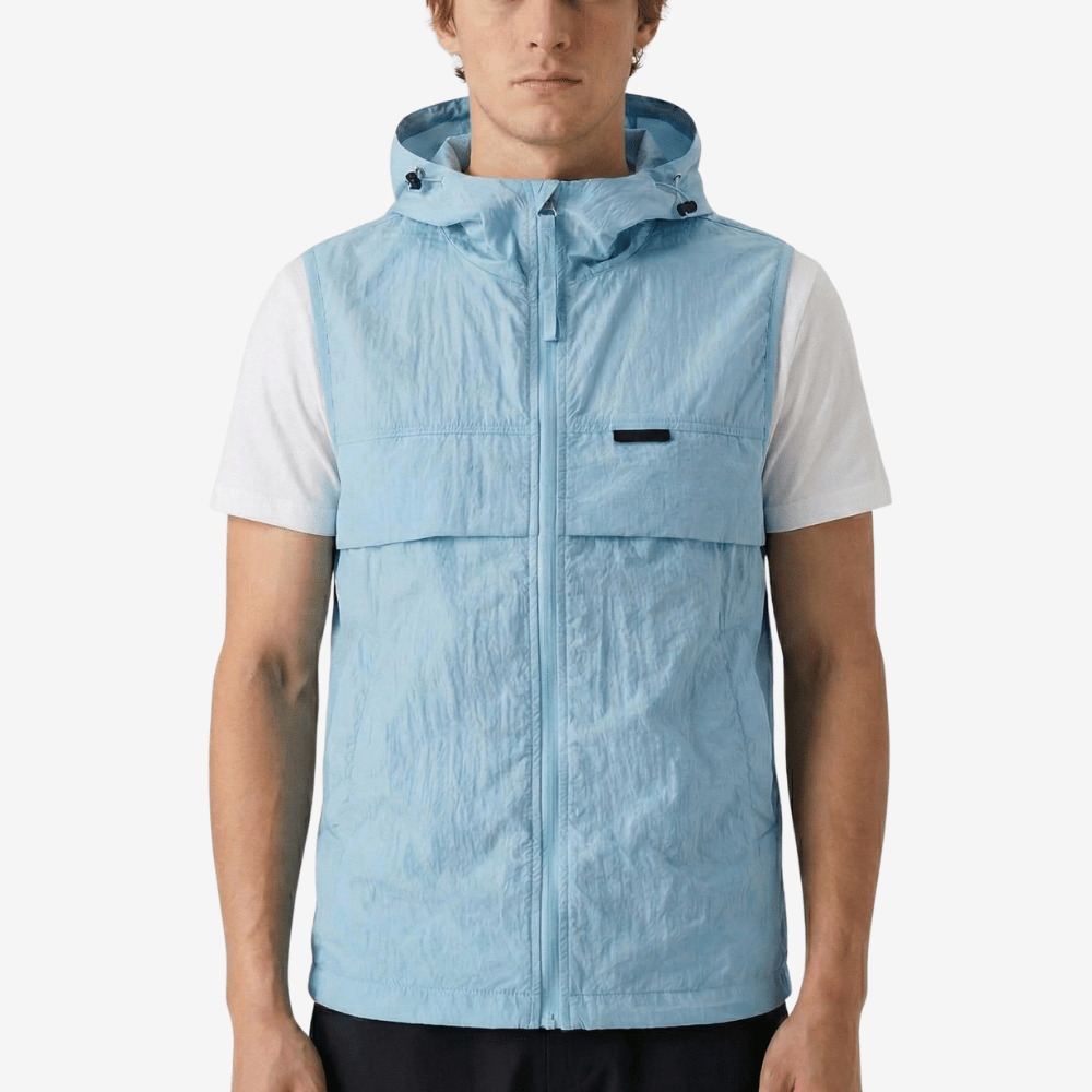 Gilet sans manches léger à capuche et poches | Montevall - Montevall
