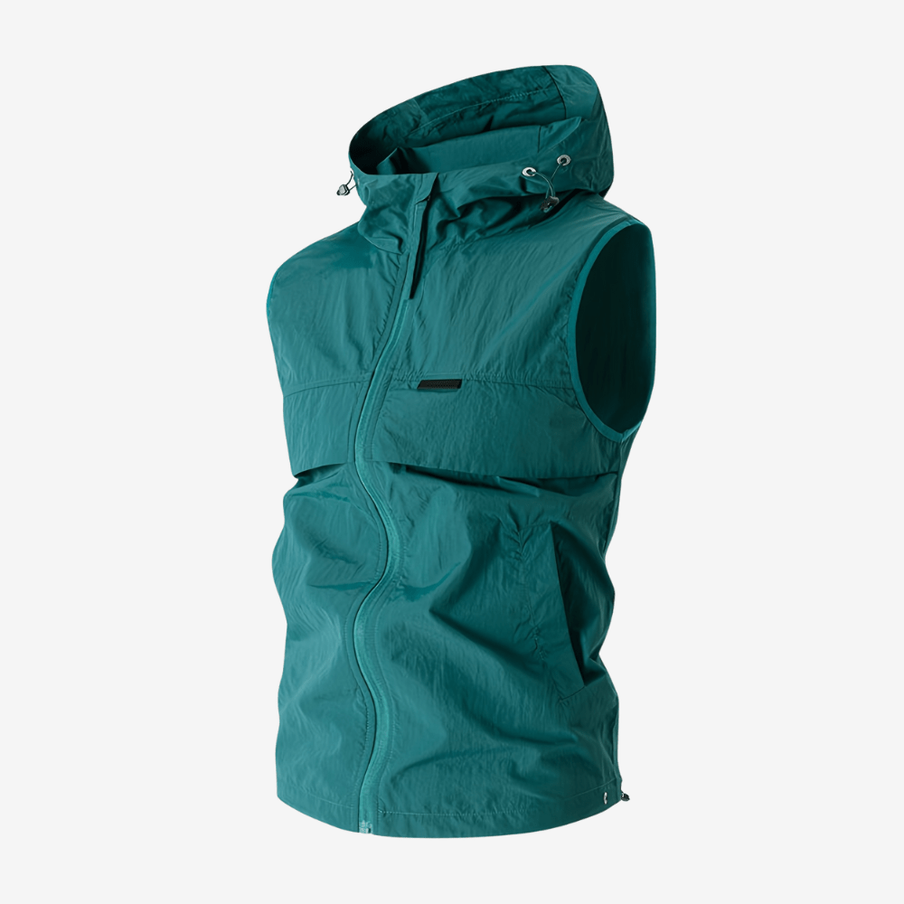 Gilet sans manches léger à capuche et poches | Montevall - Montevall