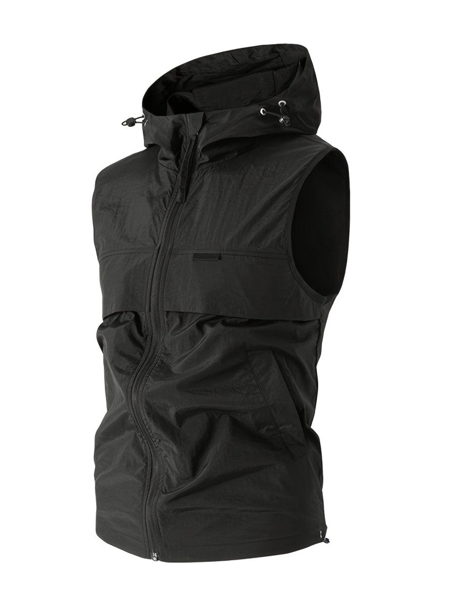 Gilet sans manches léger à capuche et poches | Montevall - Montevall