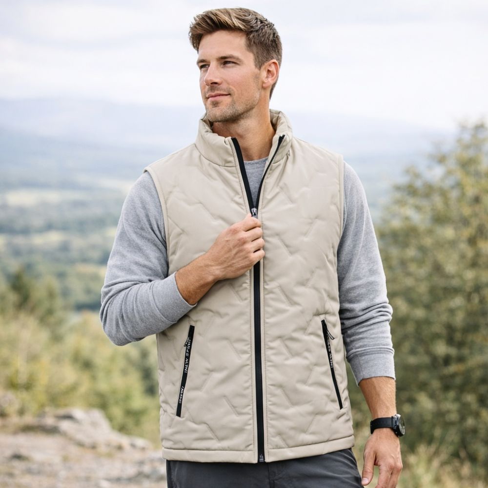 Gilet zippé sans manches léger pour homme | Montevall - Montevall