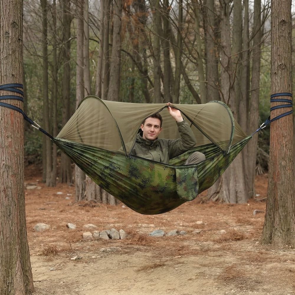 Hamac avec moustiquaire intégrée - Léger et résistant - Montevall