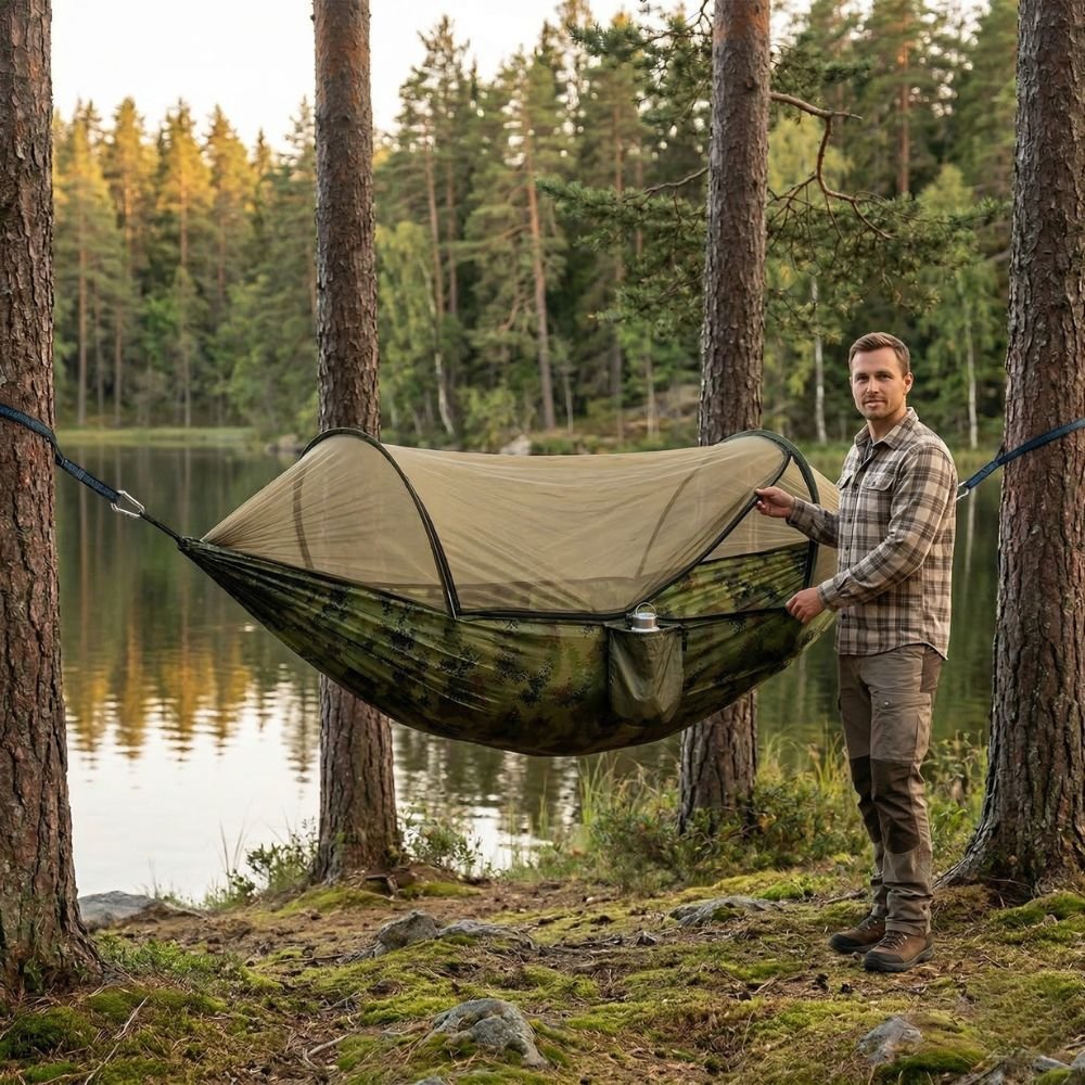 Hamac avec moustiquaire intégrée - Léger et résistant - Montevall
