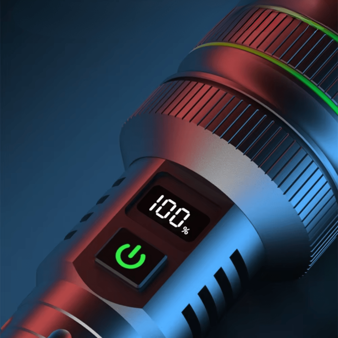 Lampe de poche LED puissante et réglable - Portée 3 km - Montevall