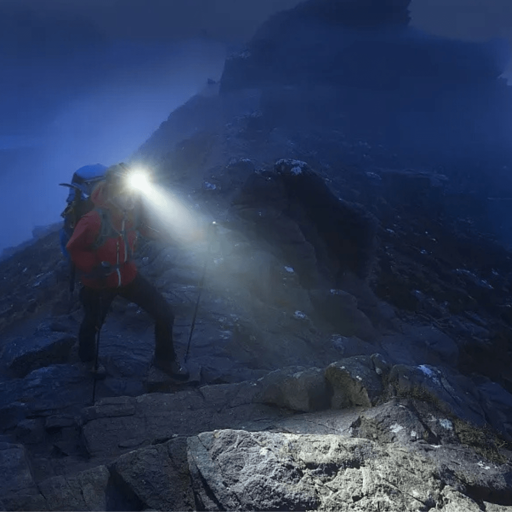 Lampe frontale étanche rechargeable avec faisceau réglable | Montevall - Montevall