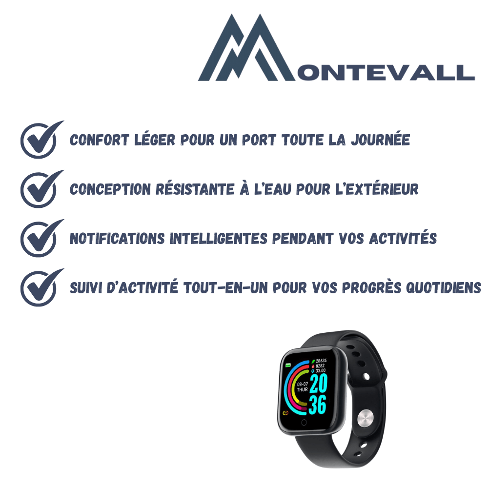 Montre connectée pour le fitness | Montevall - Montevall