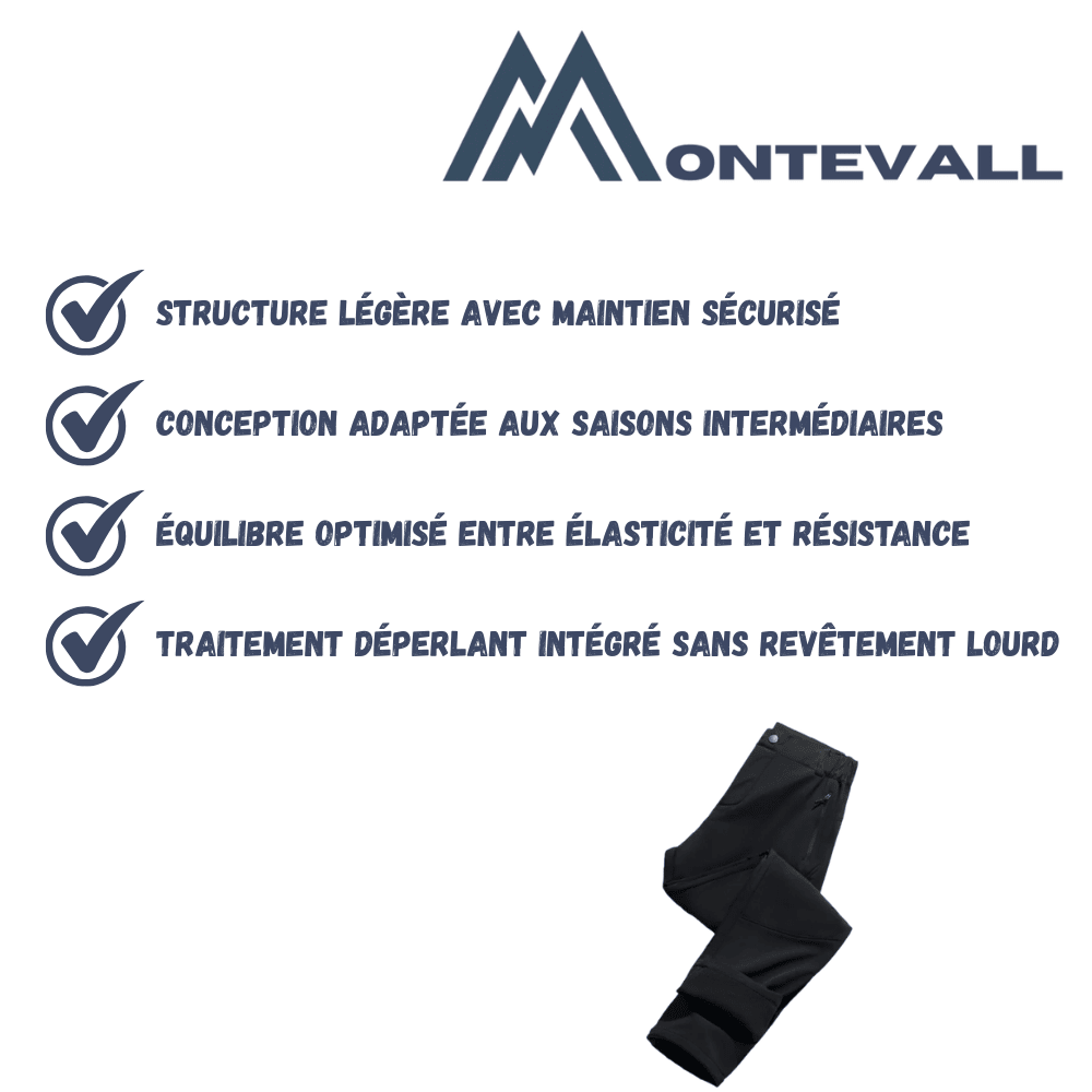 Pantalon de randonnée femme léger et résistant à l’eau | Montevall - Montevall