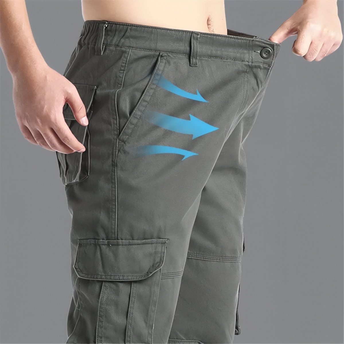 Pantalon de randonnée respirant avec poches cargo | Montelac - Montelac