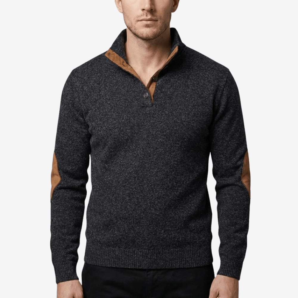 Pull d’extérieur tricoté avec col montant | Montevall - Montevall