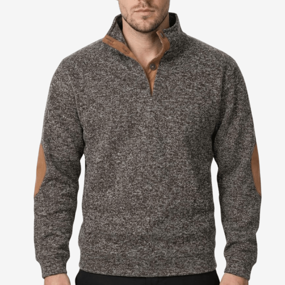 Pull d’extérieur tricoté avec col montant | Montevall - Montevall