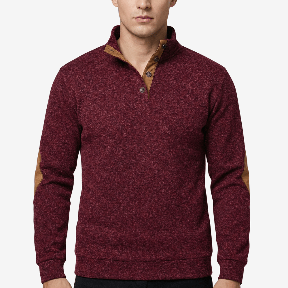 Pull d’extérieur tricoté avec col montant | Montevall - Montevall