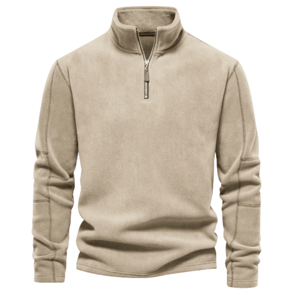 Pull polaire demi - zip léger pour homme | Montelac - Montelac