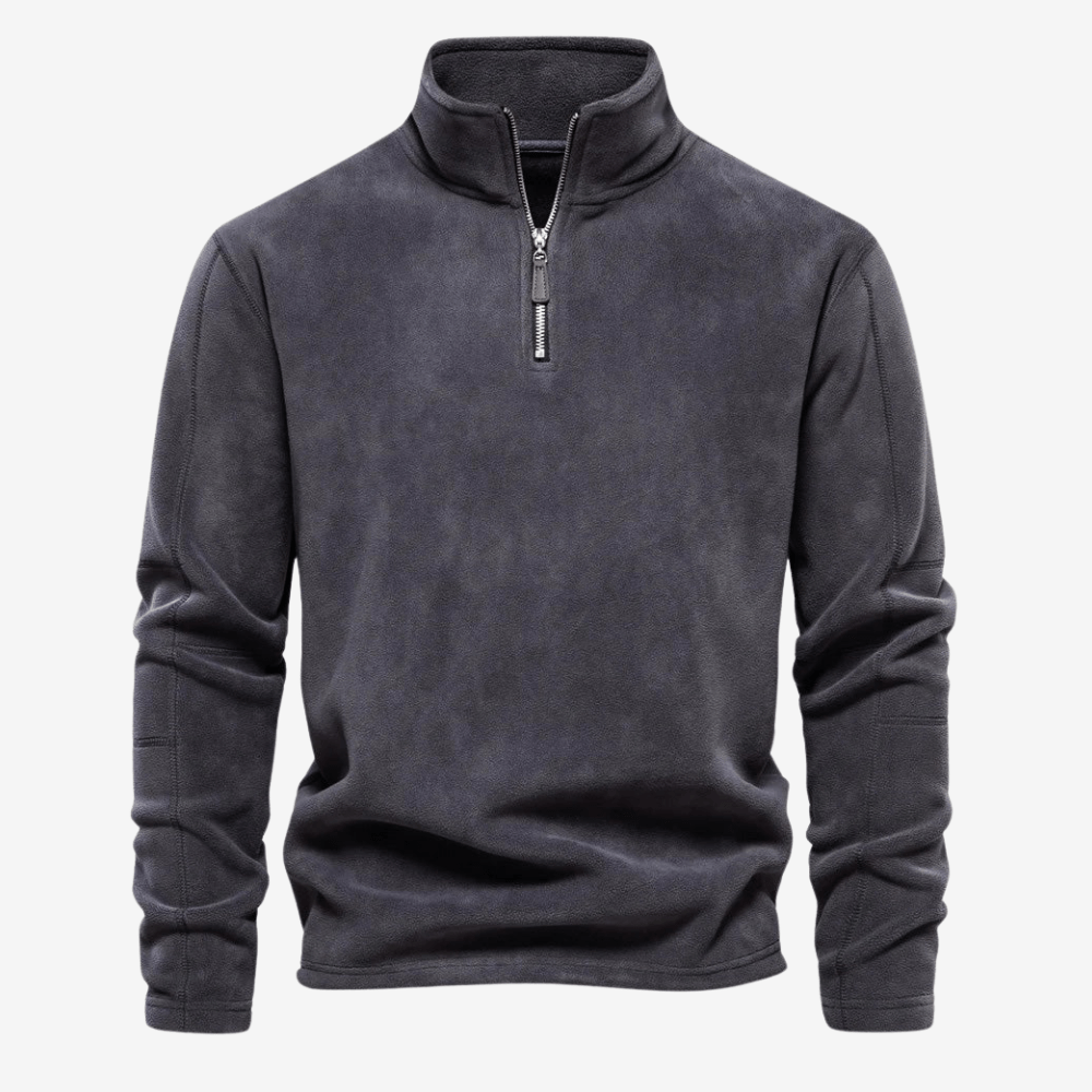 Pull polaire demi - zip léger pour homme | Montelac - Montelac