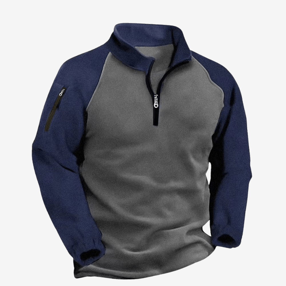 Pull polaire léger homme avec fermeture pull-on pour usage extérieur | Montevall - Montevall