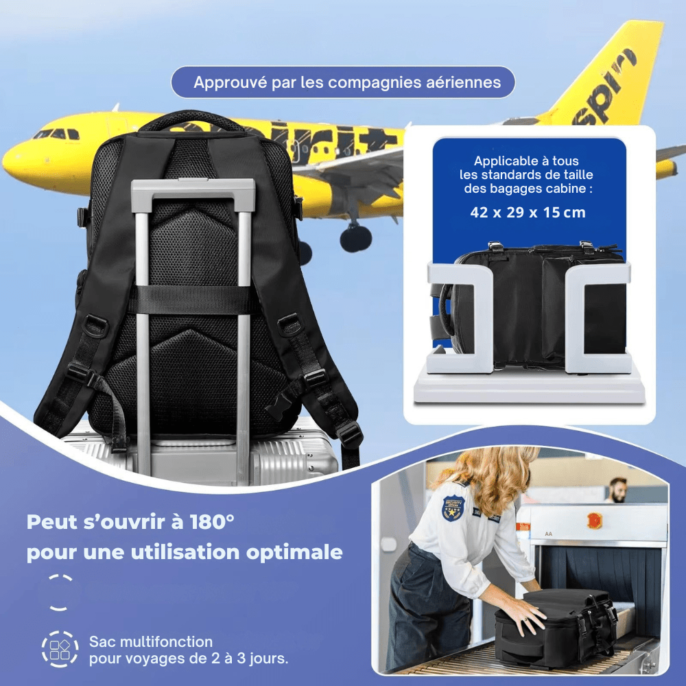 Sac à dos de voyage résistant et compressible | Montelac - Montelac