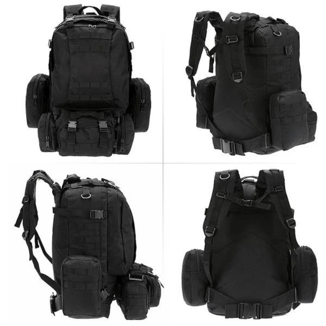 Sac à dos tactique 50L résistant à l’eau avec système MOLLE - Montevall
