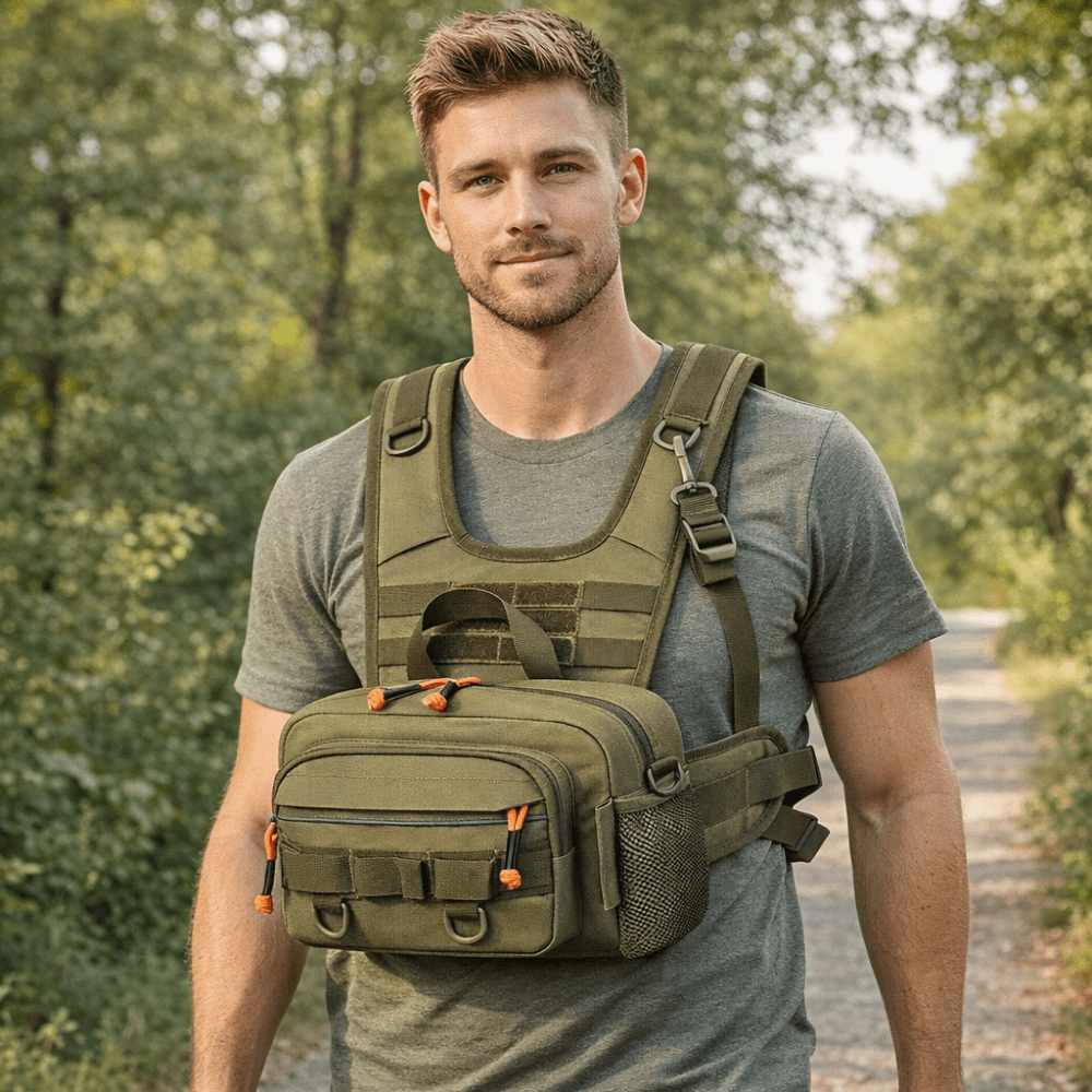 Sac de poitrine robuste pour pêche et accessoires | Montevall - Montevall