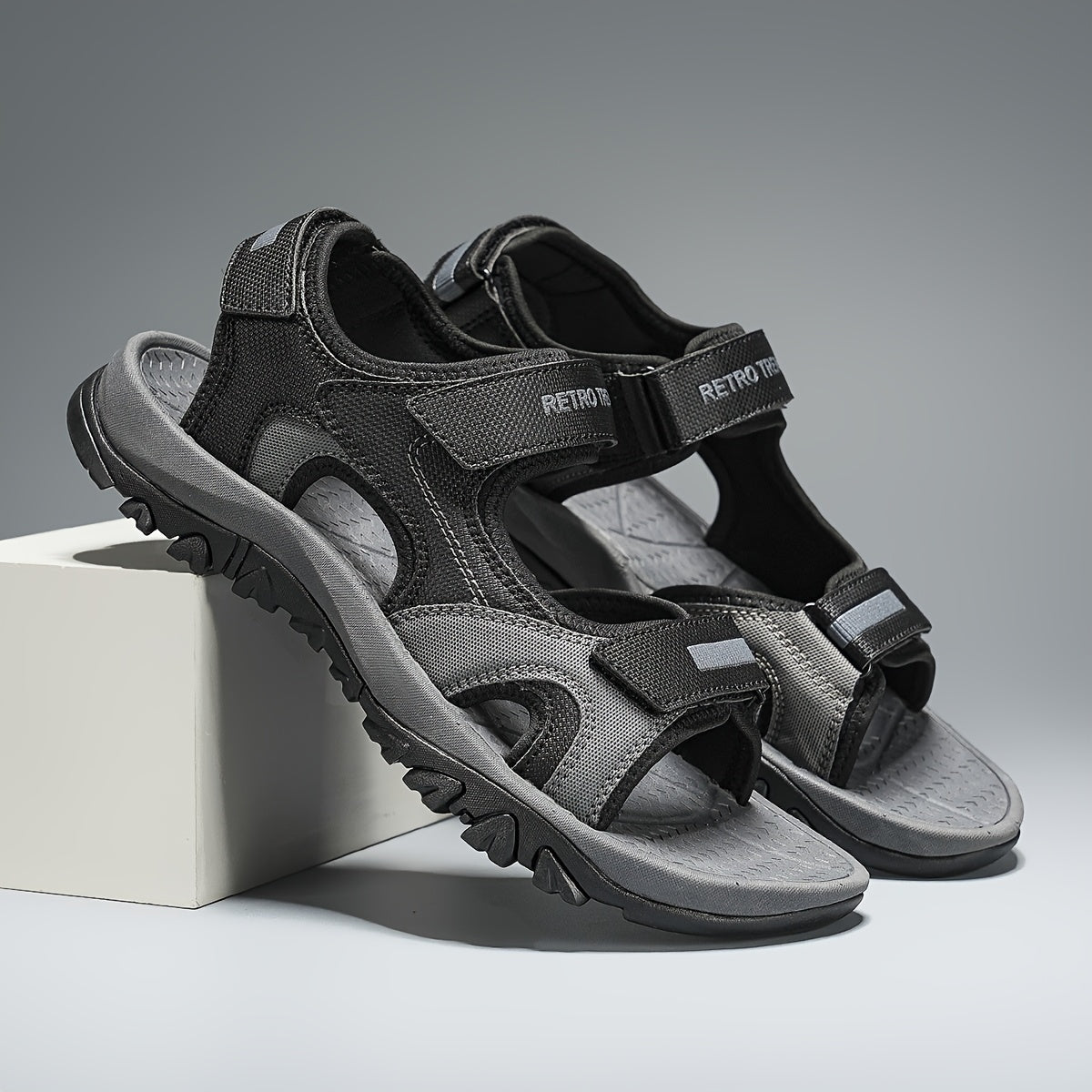 Sandales antidérapantes respirantes à scratch pour homme | Montelac - Montelac