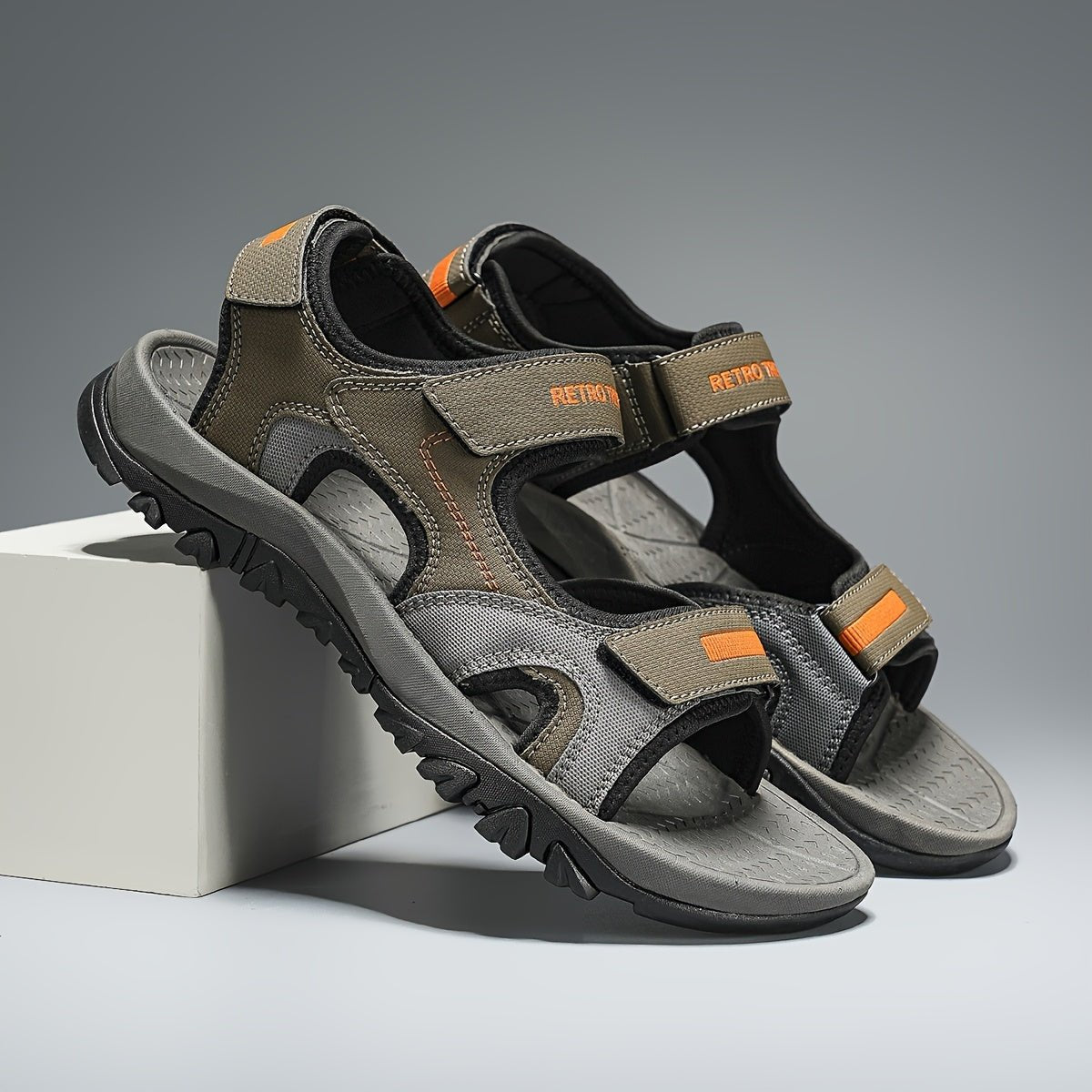 Sandales antidérapantes respirantes à scratch pour homme | Montelac - Montelac