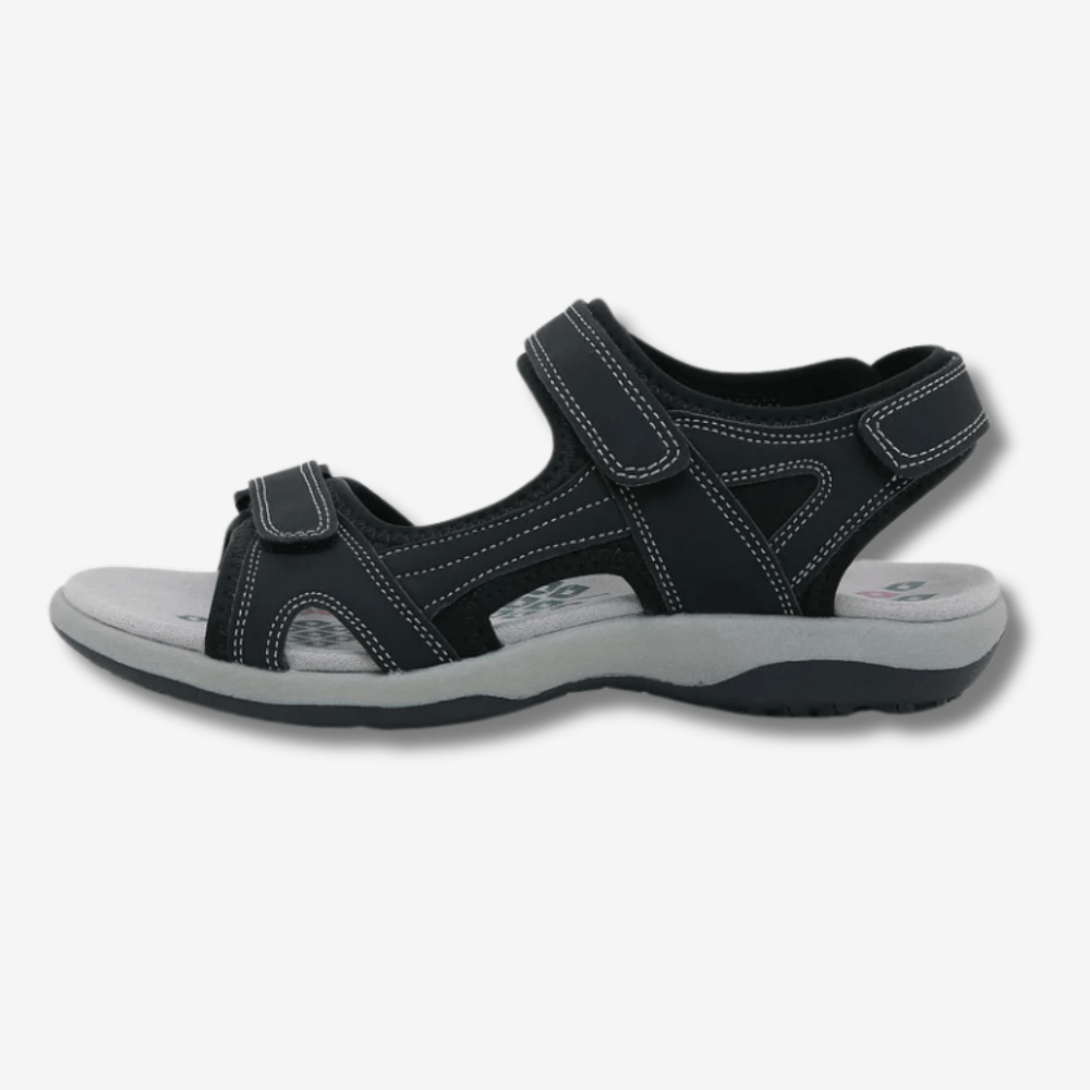 Sandales confort pour femme avec scratch et semelle antidérapante - Montelac