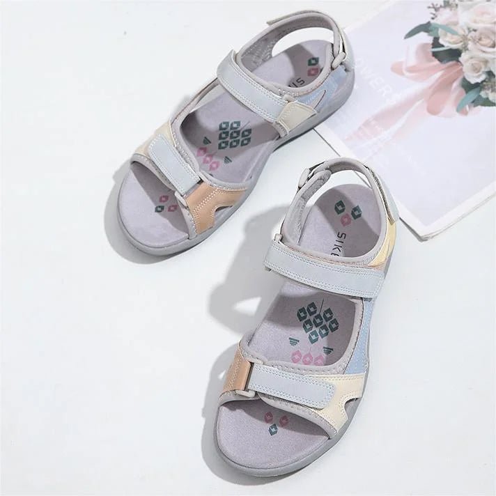 Sandales confort pour femme avec scratch et semelle antidérapante - Montelac