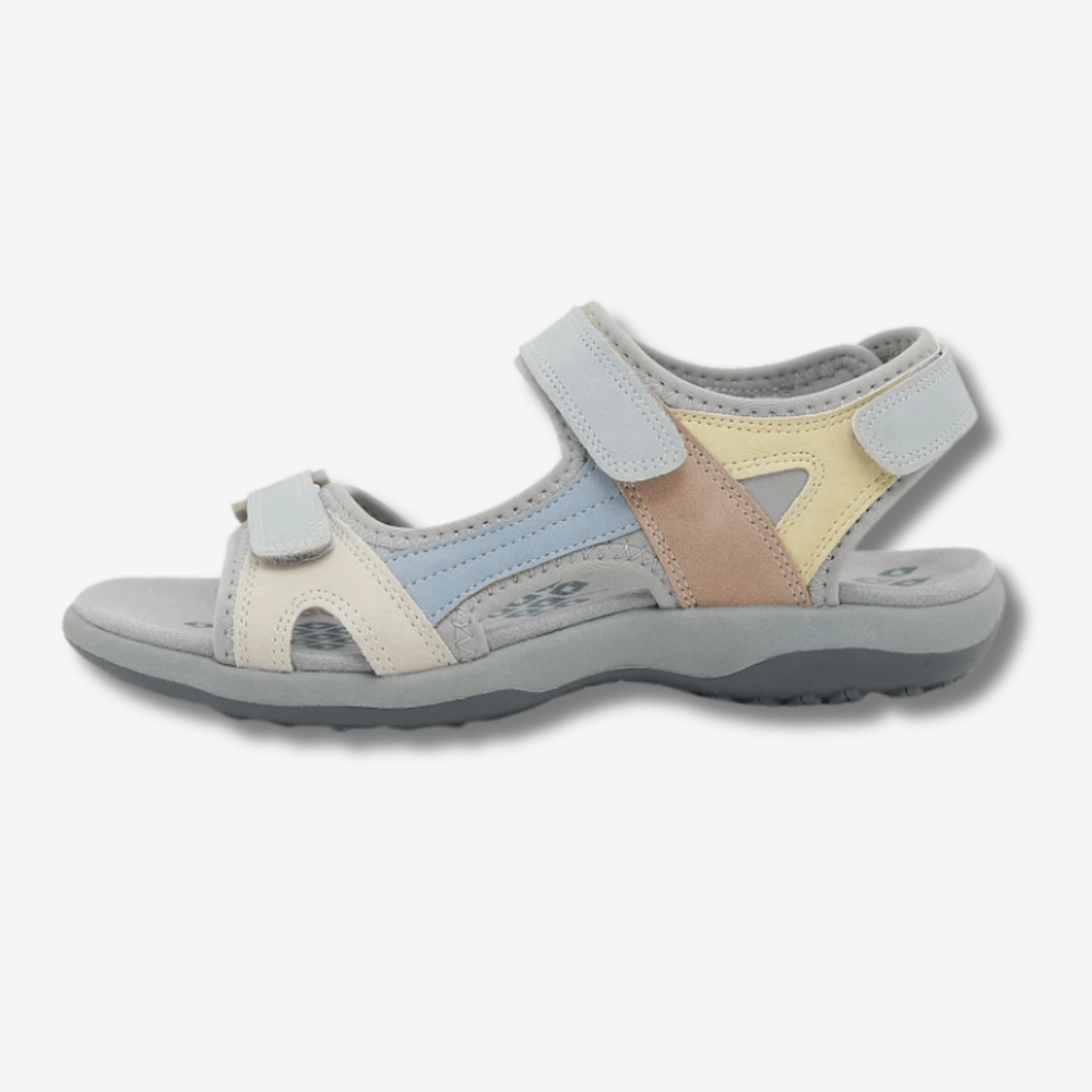 Sandales confort pour femme avec scratch et semelle antidérapante - Montevall