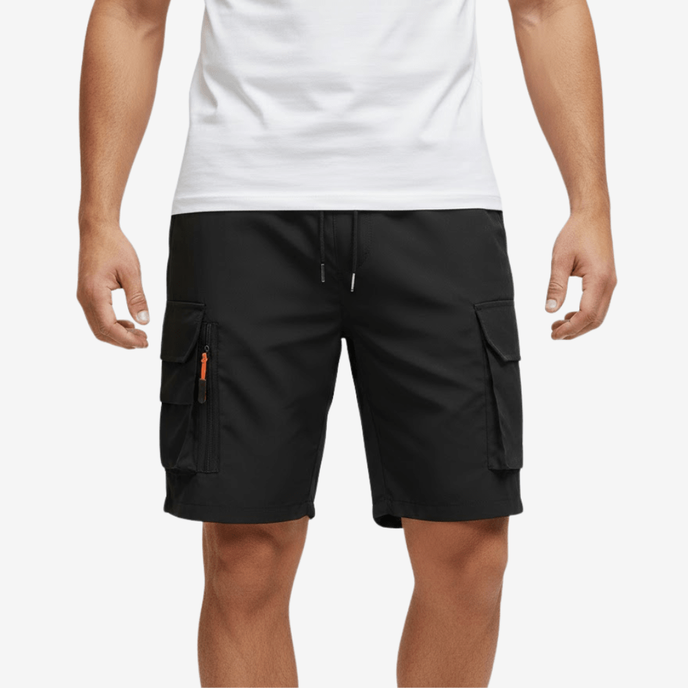 Short cargo léger à poches zippées pour homme | Montevall - Montevall