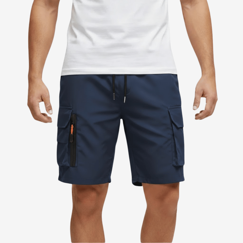 Short cargo léger à poches zippées pour homme | Montevall - Montevall