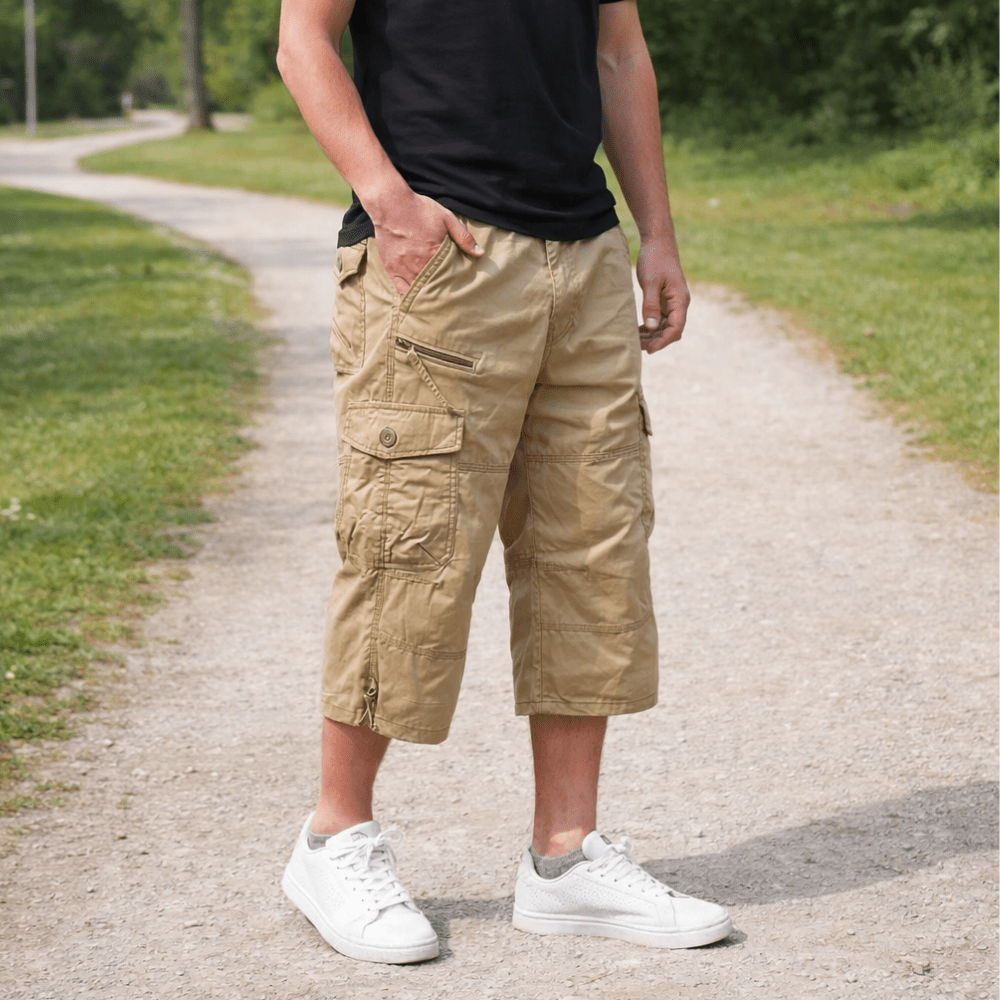 Short cargo léger et ample avec poches multiples | Montevall - Montevall