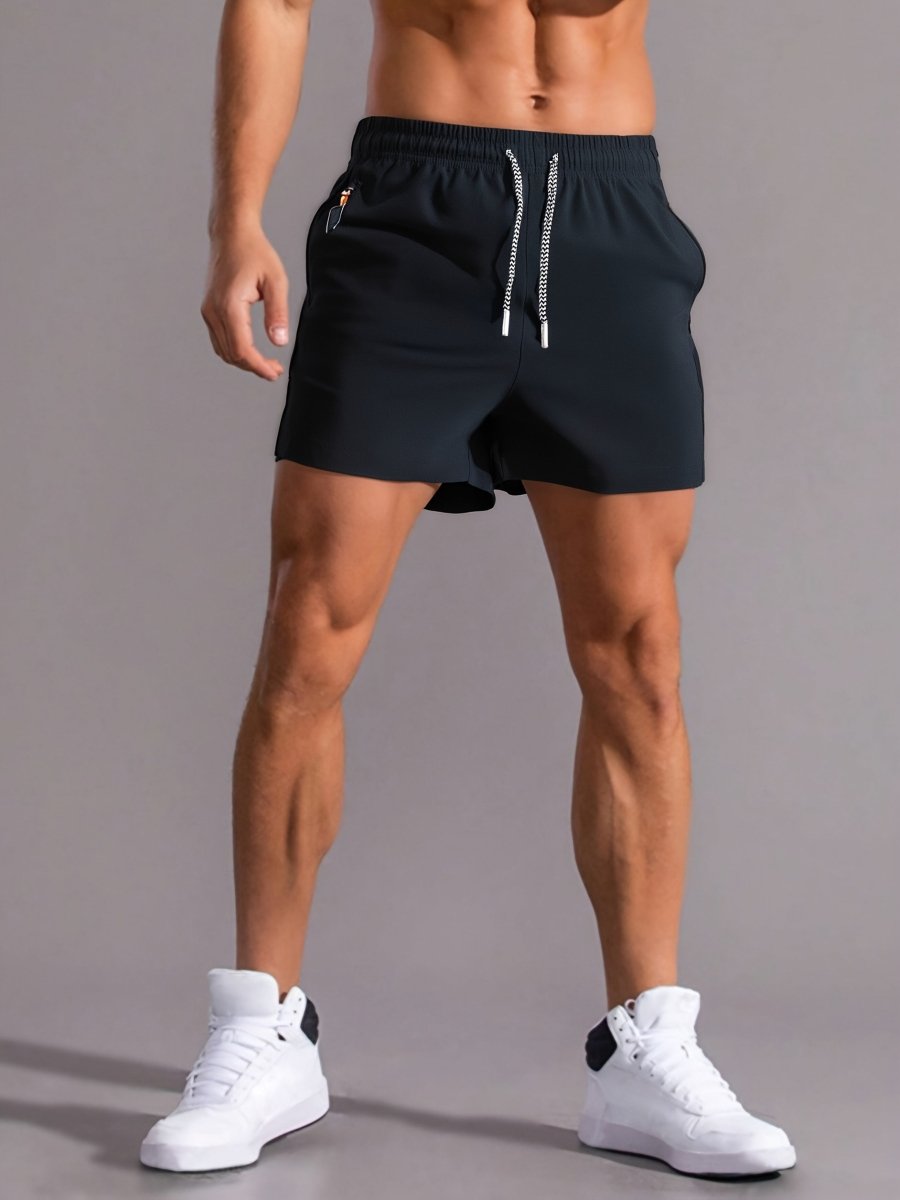 Short de sport léger à cordon et poches zippées | Montevall - Montevall